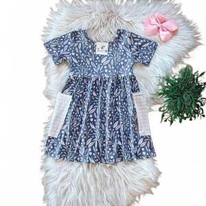NEW TWOCAN girls sutton dress in blue